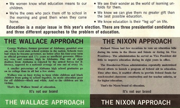 Anti-Wallace and Nixon pamphlet, 1968