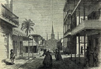 New Orleans French Quarter, early 1800s