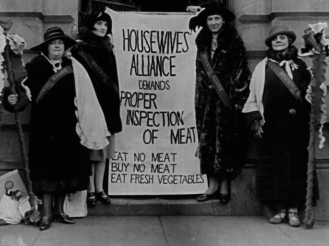 Women campaign for better inspection of meat during the Progressive era
