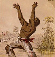 Drawing of a freed slave.